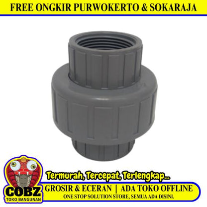 1 1/4 IN /RUCIKA Water Mur Moor Drat Dalam Female Union Thread PVC Pcs