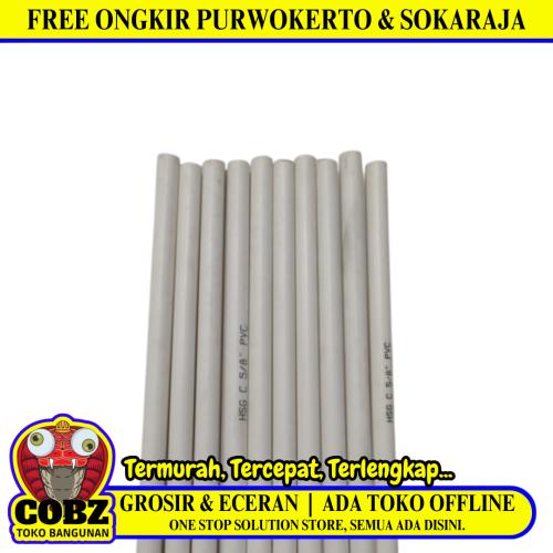 5/8 IN / NM  Listrik Pralon Paralon PVC Putih Batang