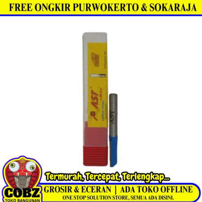 1/4 IN x 8 MM / AST BULL Mata Bor Profil Router Lurus Straight Bit