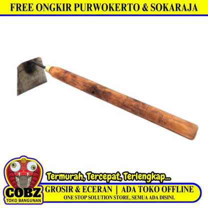 NM 01 Mata Pacul Cangkul Gathul Tani Kebun Tanaman Mini Gagang Kayu Set