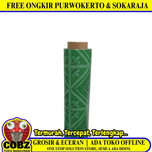 120 CM x 15 M / NANYA CMCK 001 510 Karpet Perlak Lantai Meja Vinyl PVC Green Roll