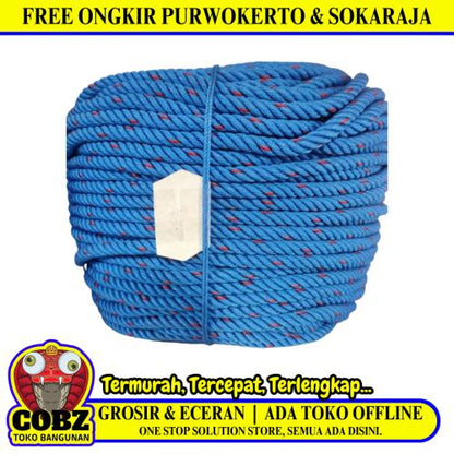 14 MM / NM Tali Tambang Ikat Nylon Plastik PVC Warna Per Meter