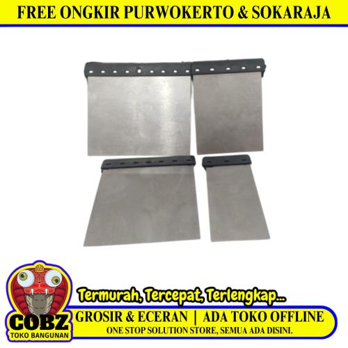 2 - 5 IN / MERK HDJ Sekrap Daun Kape Scrapper Cat Acian Stainless Set