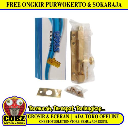 3  IN / ELMES Grendel Kunci Slot Pintu Jendela Stainless