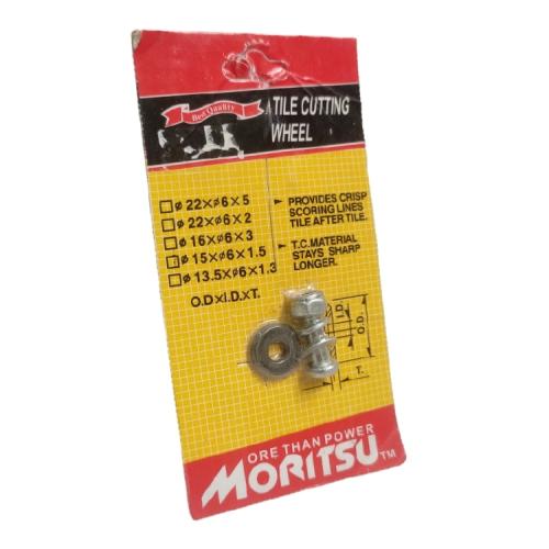 16 MM x 6.0 MM x 3.0 MM / MORITSU Mata Potong Keramik Dorong Tile Cutter Set