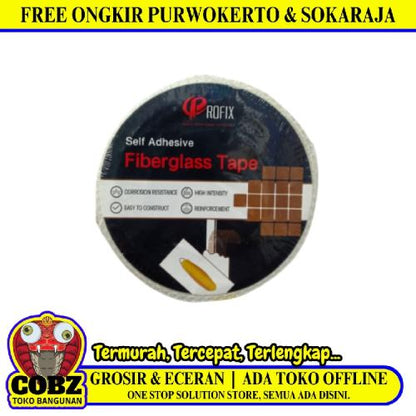 30 MM / PROFIK Isolasi Lakban Serat Kasa Plafon GRC Fiber Tape