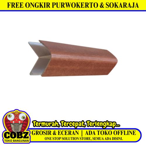 3 CM x 4 CM x 4 M / SHUNDA PLAFON LS-305-2 List Profil H Sudut Plafon U PVC Batang