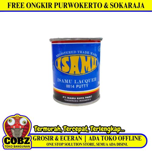 1/4 KG / ISAMU  Dempul Tambal Lubang Plastik Kayu Besi Mobil Kaleng