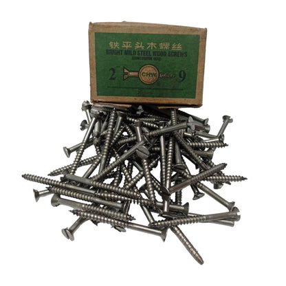 2 IN / CHW Sekrup Baut Kayu Kepala Rata Minus Wood Screw Dus