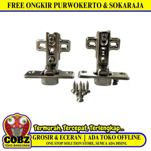 35 MM / HUBEN MT Engsel Sendok Bengkok Lemari Non Hidrolik Besar Set