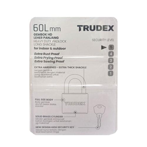 60 MM / TRUDEX Gembok Pintu Pagar Padlock Anti Maling Leher Panjang