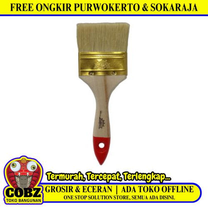 3 IN /CARL SCHLIEPER Kuas Cat Tembok Kayu Besi Air Acyrlic Paint Brush