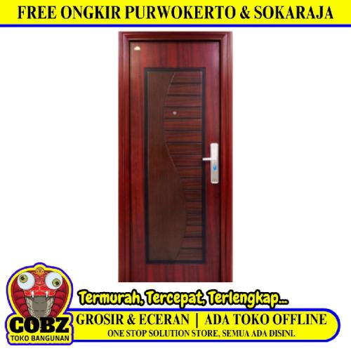 5 CM x 90 CM x 210 CM / FORTRESS FORT 90.14 SINGLE DOOR Pintu Baja Coklat Set