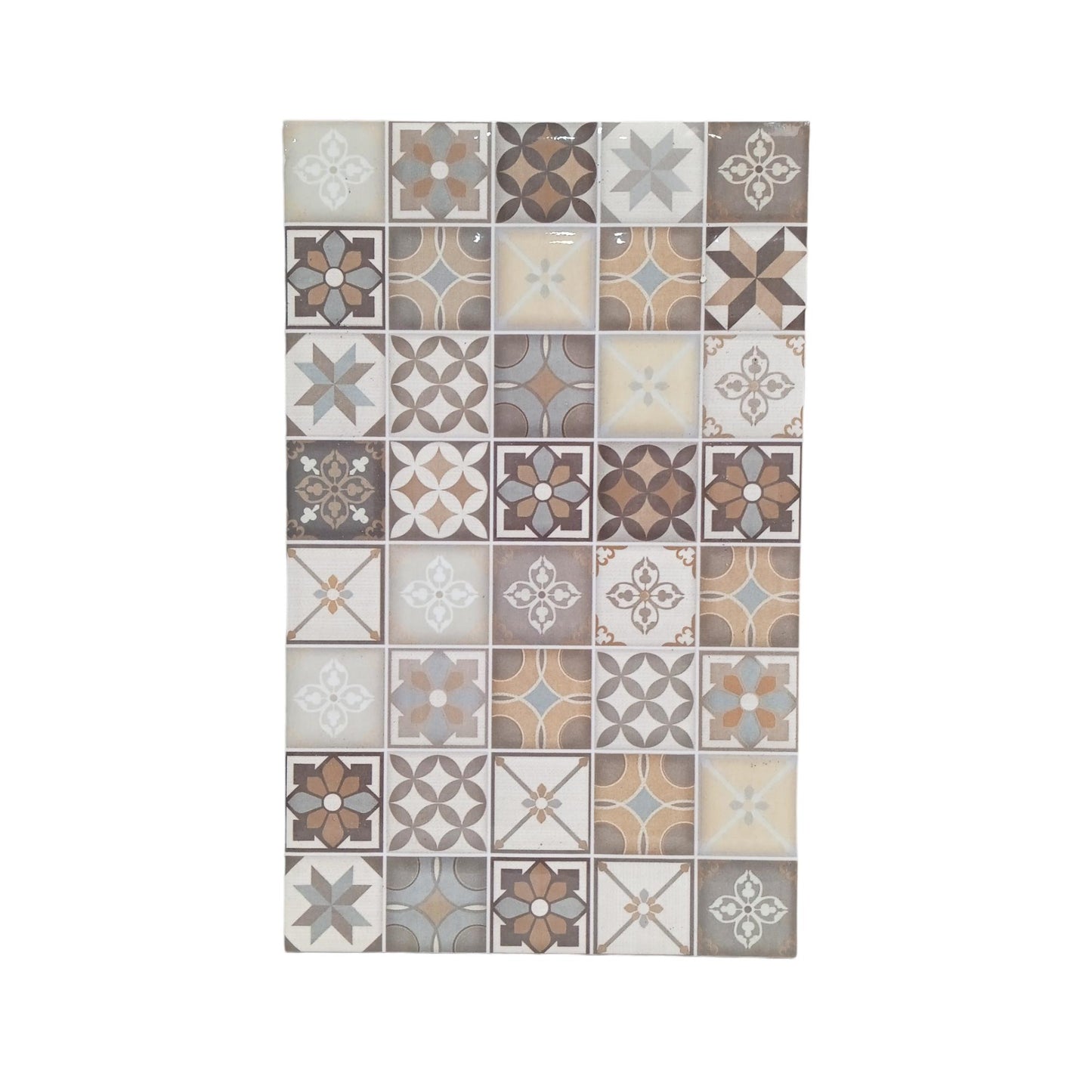 25 CM x 40 CM / PLATINUM BENSON Keramik Dinding Kamar Mandi Glossy Decor Embossed Dus