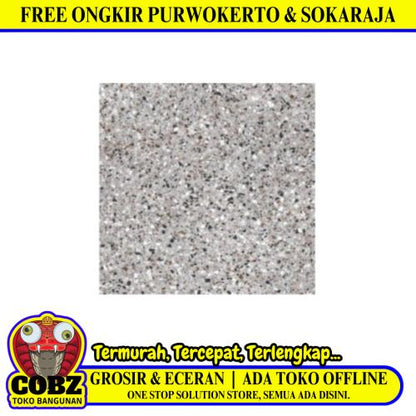 40 CM x 40 CM / ASIA OMEGA Keramik Lantai Teras Garasi Matte Grey Dus