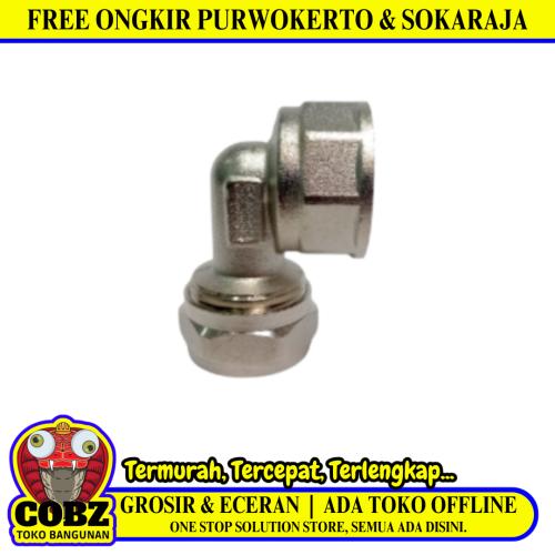 L 20 x 3/4 IN / WESTPEX Knee Selang Pex Drat Dalam Ke Pipa Stainless