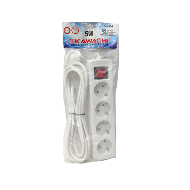 4 LUBANG x 500 CM / KAWACHI Stop Kontak Colokan Terminal Kabel 5 M