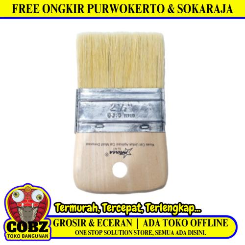 2 1/2 IN / PRIMA Kuas Tangan Cat Tembok Kayu Besi Air Touch Brush