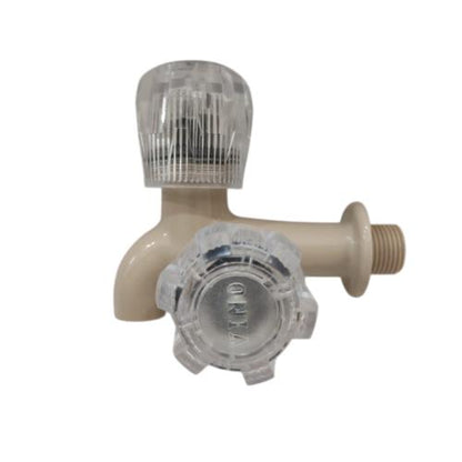 1/2 INCH / VINO Kran Air Cabang Double Shower Mesin Cuci PVC