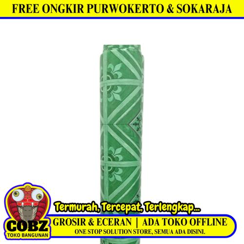 120 CM / TM Karpet Perlak Lantai Meja Vinyl PVC Green Meter