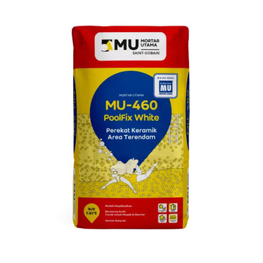25KG/ MU 460 POOLFIX WHITE Semen Instant Perekat Keramik Area Terendam
