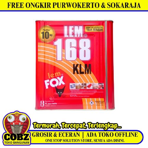 10KG/FOX 168KLM Lem Kuning Aibon Untuk Kayu Plastik Karet Kulit Kaleng