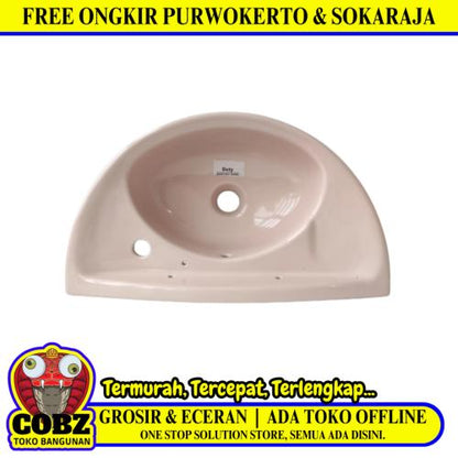 30 CM x 53 CM x 17 CM / DUTY S Wastafel Cuci Tangan Kecil Pink