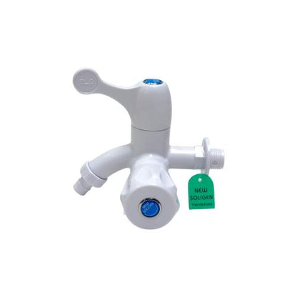 1/2 IN / NEW SOLIGEN S13 Kran Air Cabang Double Shower Mesin Cuci PVC