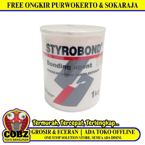 1 KG/STYROBOND Bonding Agent Lem Perekat Plesteran Beton Tembok Galon