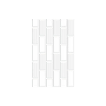 25 CM x 40 CM / UNO ZURICH Keramik Dinding Kamar Mandi Glossy White Dus
