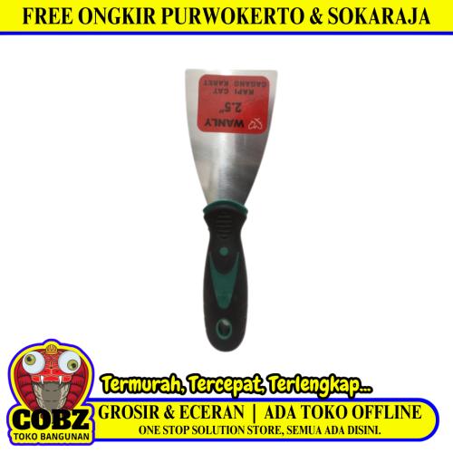 2 1/2 IN / WANLY Sekrap Kape Scrapper Cat Perata Acian Gagang Bahan
