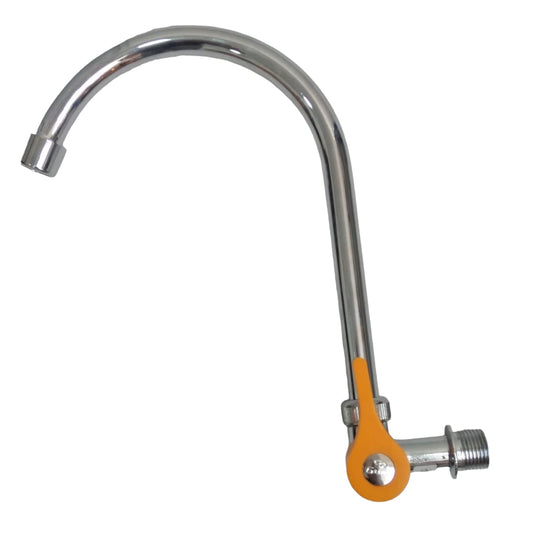 1/2 IN / GRAVINO Kran Angsa Sink Bak Cuci Piring Tembok Stainless