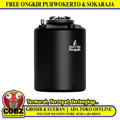 520 L / PENGUIN TB 55 Water Torrent Tangki Tandon Air PVC Hitam+ Acc Set