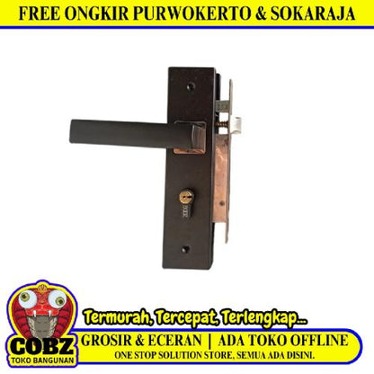 BOOZ G18B BKCP Handle Door Lock Tarikan Handle Kunci Pintu Tanggung Set
