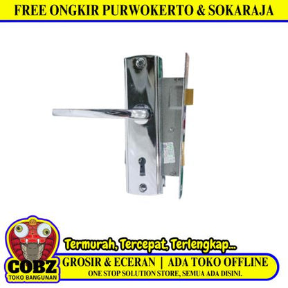 CAP KUDA MORTISE Handle Door Lock Tarikan Handle Kunci Pintu Kecil Set