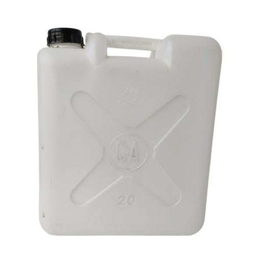 20 L / GA Jerigen Jeligen Drigen Botol Plastik PVC Putih