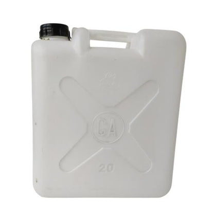 20 L / GA Jerigen Jeligen Drigen Botol Plastik PVC Putih