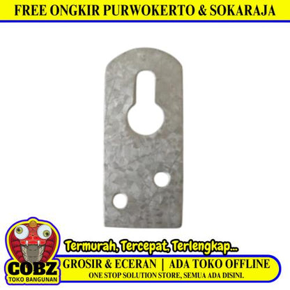 45 MM / TM Klem Kaca Gantung Figura Cermin Papan Tulis Chrome Biji