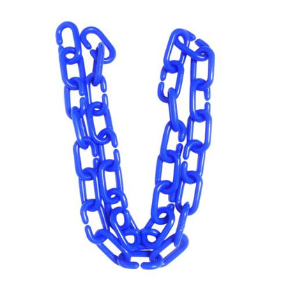 1/4 IN / TM Rantai Plastik PVC Talang Motor Anjing 6 MM Biru Meter