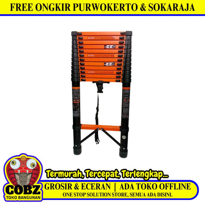 500 CM / REAIM  Tangga Lipat Teleskopik Aluminium Multifungsi Set