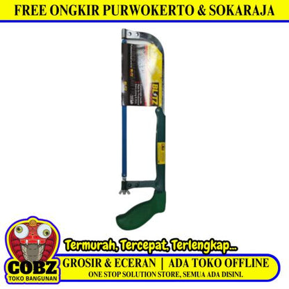 12 IN / BLITZ Gergaji Gendewa Gorok Potong Besi Logam Gagang Karet