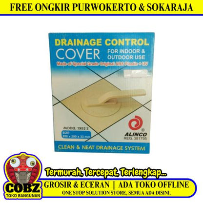 20 CM x 20 CM / ALINCO 1952 S Clean Out Bak Kontrol Drainase Control PVC