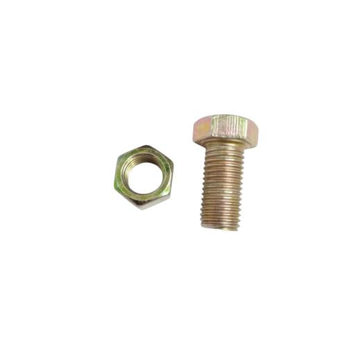 M 10 x 20 MM / TM Baut Mur Hexagon Bolt Nut Flat Head Kuning Biji