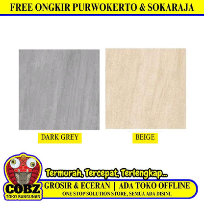 60 CM x 60 CM / SERENITY SANDSTONE Granit Lantai Teras Matte Dus