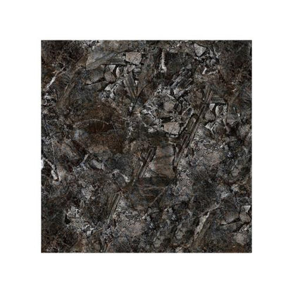 60 CM x 60 CM / NIRO GIX 26/1/4L JET BROWN Granit Lantai Rumah Glossy Dus