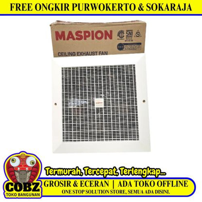 10 IN / MASPION CEF-25 Exhaust Hexos Fan Kipas Angin Blower Plafon Set