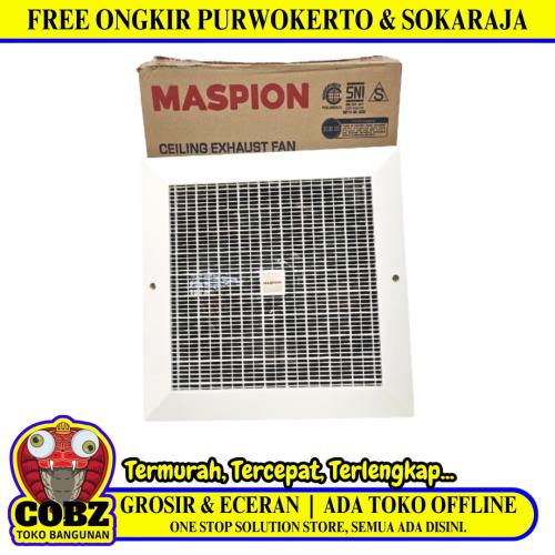 10 IN / MASPION CEF-25 Exhaust Hexos Fan Kipas Angin Blower Plafon Set