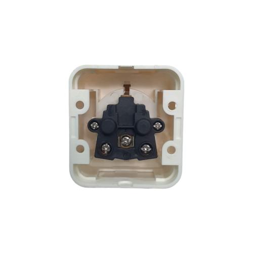 1 LUBANG / BRIGHT-G PREMIUM Stop Kontak Terminal Arde Tempel OB Outbow Putih