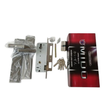 MIDO KOBE-L BN/NP Handle Door Lock Tarikan Handle Kunci Pintu Besar Set