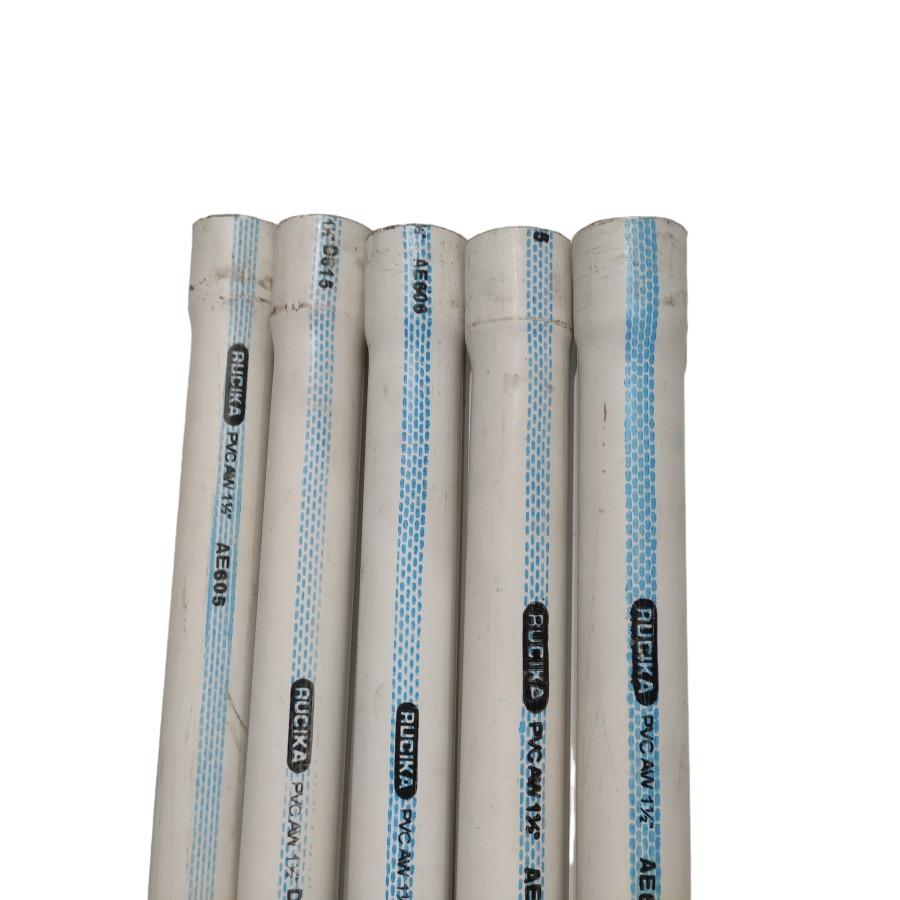 1 1/2 IN x 400 CM / RUCIKA AW Lis Biru Pipa Pralon Paralon PVC Putih Batang